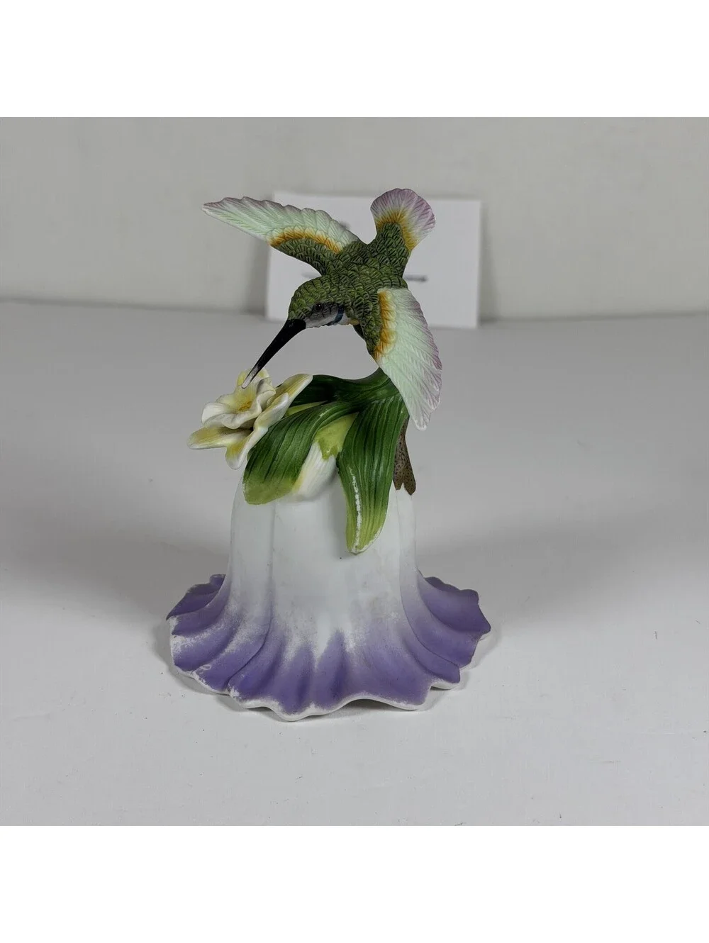 Vintage 2000 Avon Porcelain Hummingbird Bell Collectible Figurine S-2
